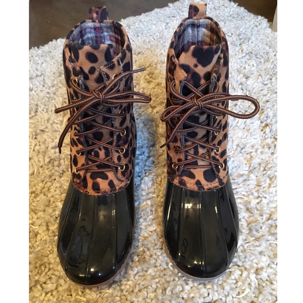Leopard Rain/Snow Boots